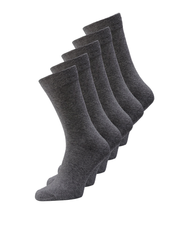 Product PACK 5 MEDIAS JENS-Dark Grey Melange Detail:DGM - DGM - DGM - DGM - Image 4