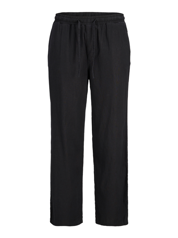 Product PANTALÓN DE LINO PAROS - Black - Image 1