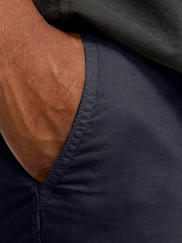 Product SHORT DE LINO BONDI PLUS - Dark Navy - Image 3