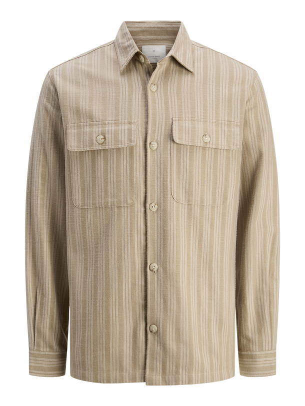 Product SOBRECAMISA DE LINO RAYMOND-Greige Fit:COMFORT FIT - Image 1