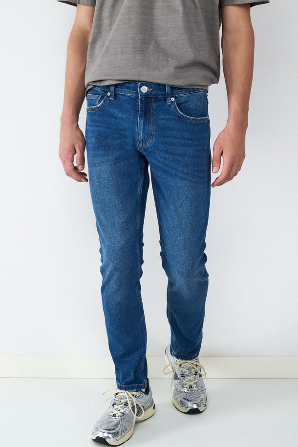 Product JEAN STRAIGHT SLIM BMK-Dark Blue Denim - Image 1
