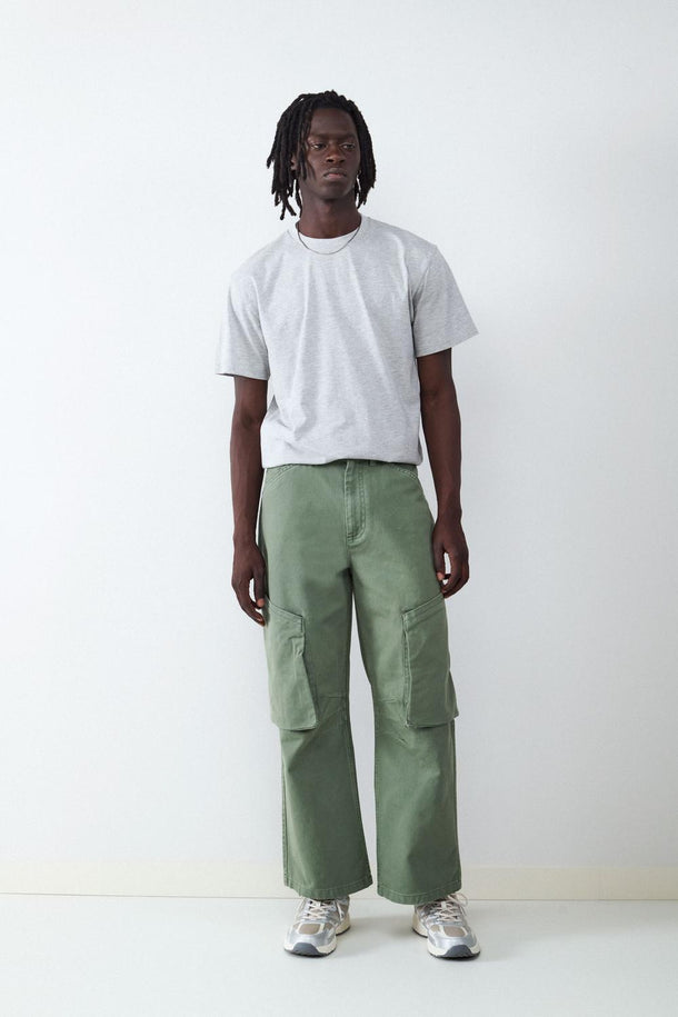 Product PANTALÓN CARGO STRAIGHT BMK-Beige - Image 2