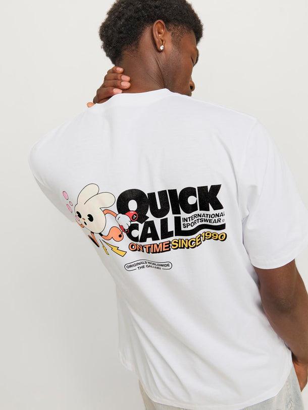 Product CAMISETA SALON - Bright White Print:RUNNING RABBIT - Image 4