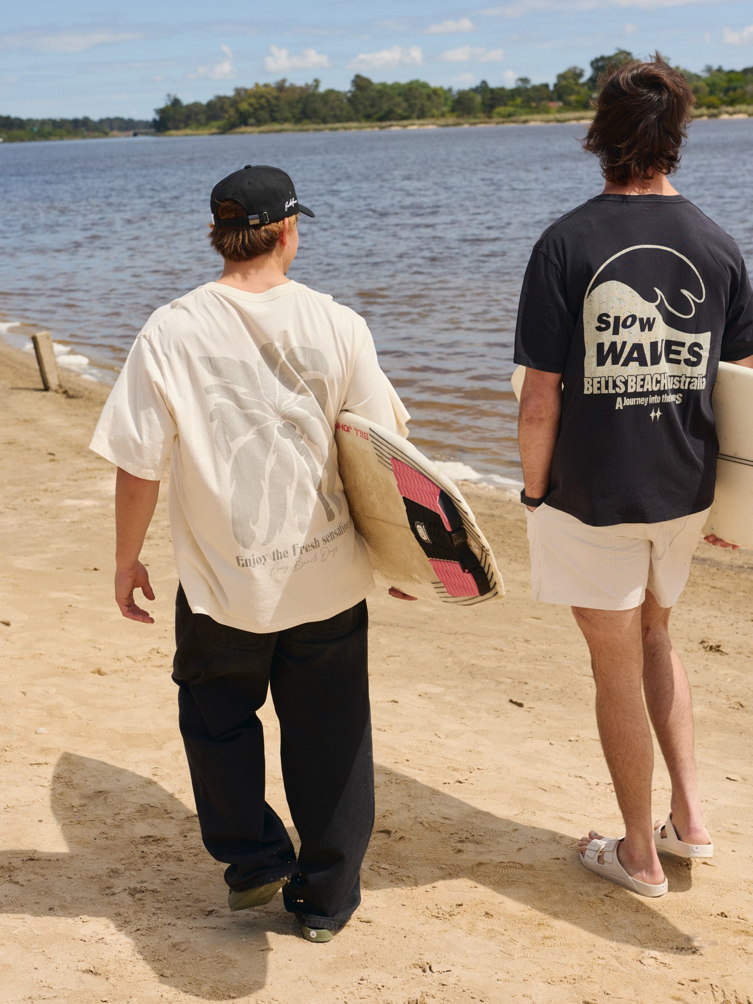 CAMISETA SLOW WAVES-Antique White