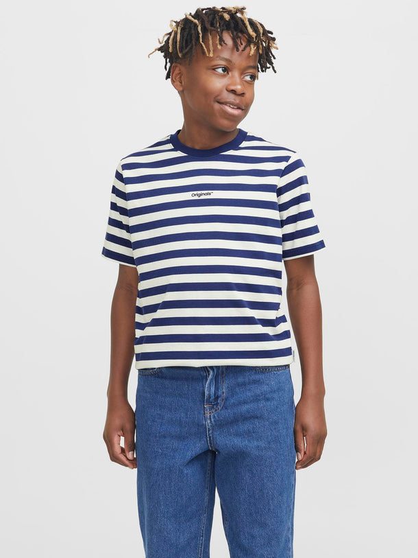 Product CAMISETA VESTERBRO NEWTON JNR - Ocean Cavern Stripes:CLOUD DANCER - Image 5