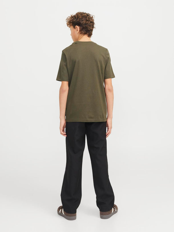Product CAMISETA REGULAR ORGANIC JNR-Olive Night - Image 4