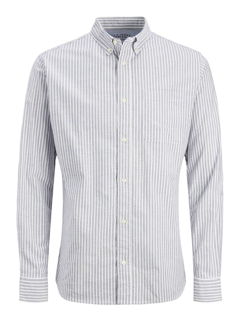 CAMISA BROOK OXFORD - Bering Sea Stripes:SLIM FIT