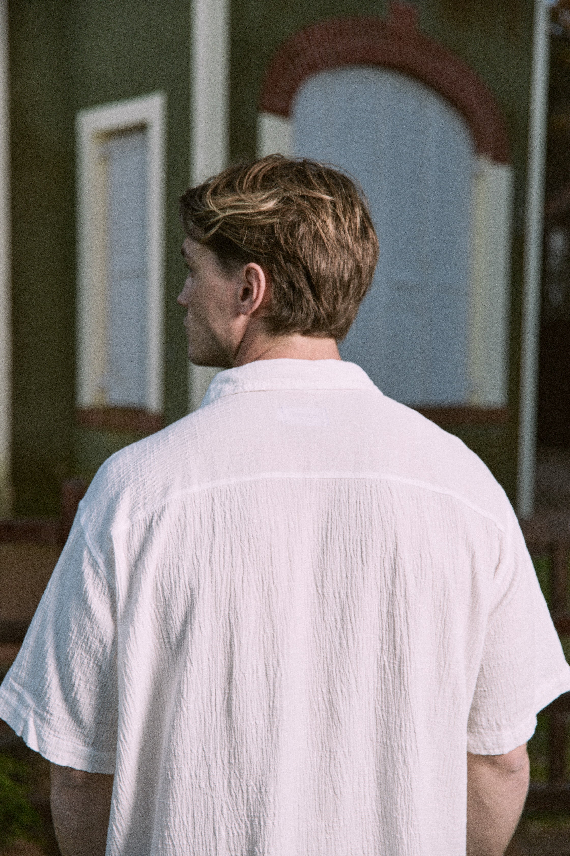 CAMISA RELAXED CRINKLE LUKE - Cloud Dancer