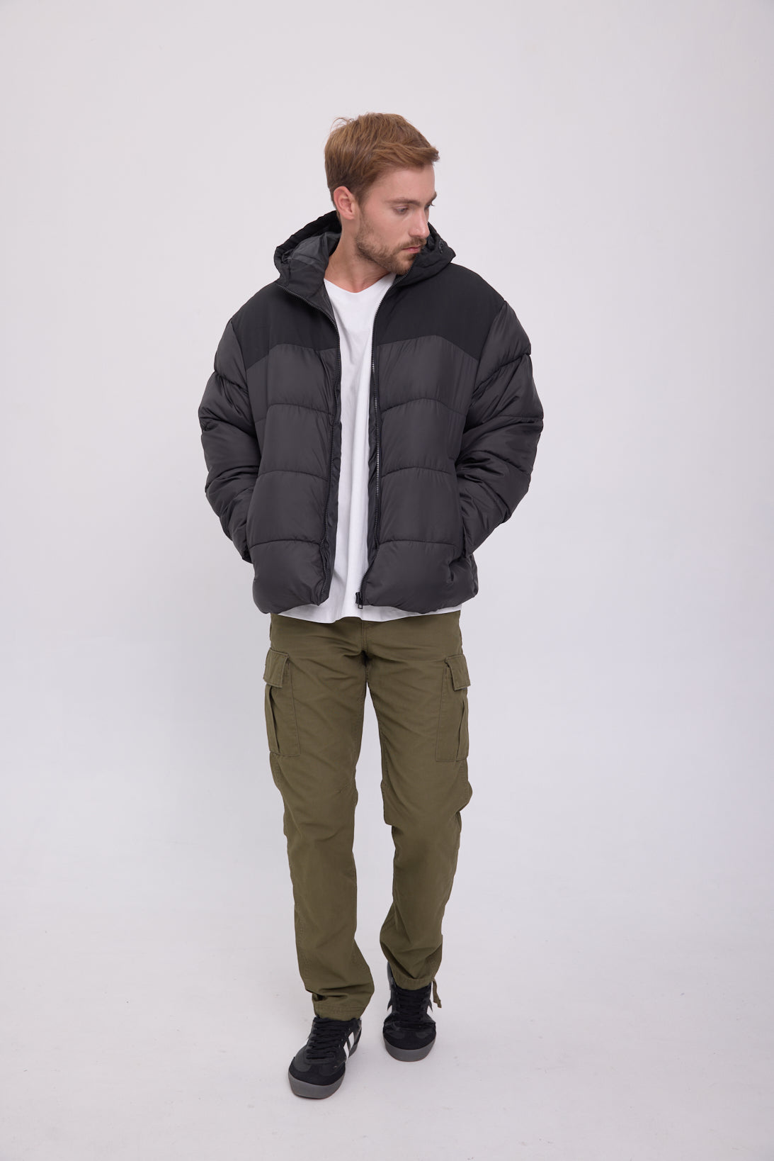 CAMPERA PUFFER MOON - Black