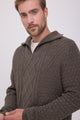 SWEATER BLUNORTH - Olive Night Detail:MELANGE