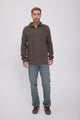 SWEATER BLUNORTH - Olive Night Detail:MELANGE