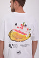 CAMISETA REAL MEAL - Bright White Print:CAKE