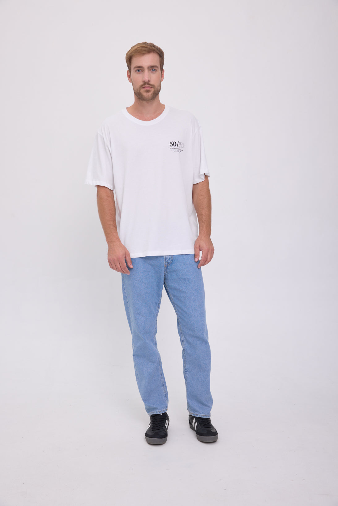 CAMISETA REAL MEAL - Bright White Print:CAKE