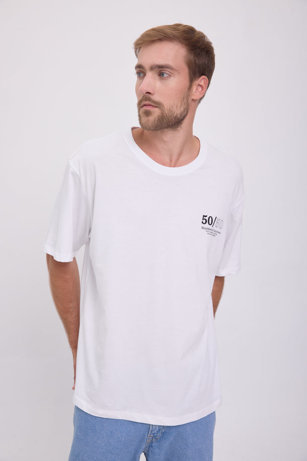 Product CAMISETA REAL MEAL - Bright White Print:CAKE - Image 3
