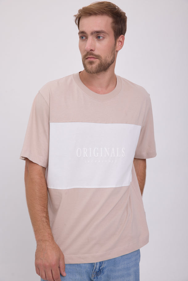 Product CAMISETA FREDERIKSBERG MARGATE - Moonbeam Detail:WHITE BLOCKING - Image 1