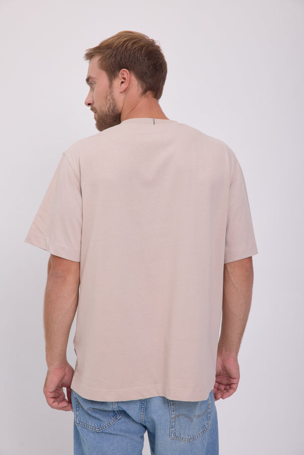 Product CAMISETA FREDERIKSBERG MARGATE - Moonbeam Detail:WHITE BLOCKING - Image 2