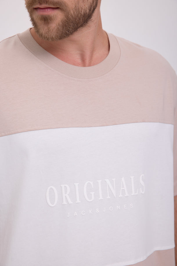Product CAMISETA FREDERIKSBERG MARGATE - Moonbeam Detail:WHITE BLOCKING - Image 3