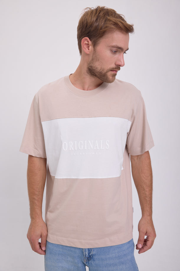 Product CAMISETA FREDERIKSBERG MARGATE - Moonbeam Detail:WHITE BLOCKING - Image 4
