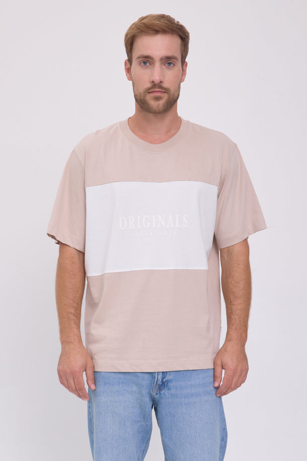 Product CAMISETA FREDERIKSBERG MARGATE - Moonbeam Detail:WHITE BLOCKING - Image 5