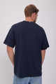 CAMISETA FREDERIKSBERG MARGATE - Sky Captain Detail:ANTIQUE WHITE BLOCKING
