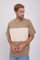 CAMISETA FREDERIKSBERG MARGATE - Silver Sage Detail:ANTIQUE WHITE BLOCKING