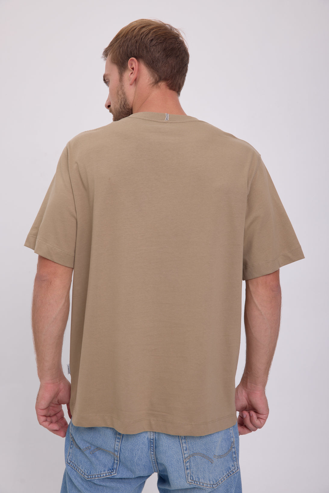 CAMISETA FREDERIKSBERG MARGATE - Silver Sage Detail:ANTIQUE WHITE BLOCKING