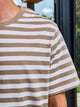 CAMISETA VESTERBRO - Humus Stripes:CLOUD DANCER