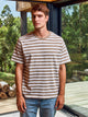 CAMISETA VESTERBRO - Humus Stripes:CLOUD DANCER