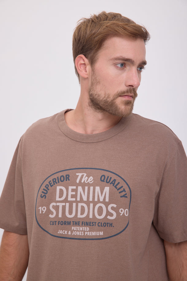 Product CAMISETA RASHFORD - Walnut Detail:MELANGE - Image 3