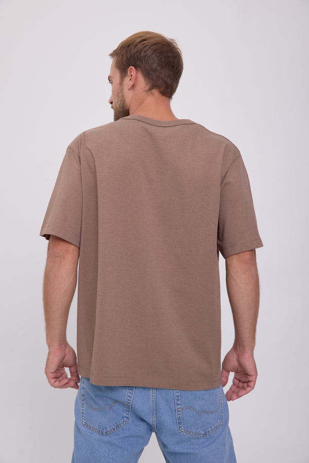Product CAMISETA RASHFORD - Walnut Detail:MELANGE - Image 2