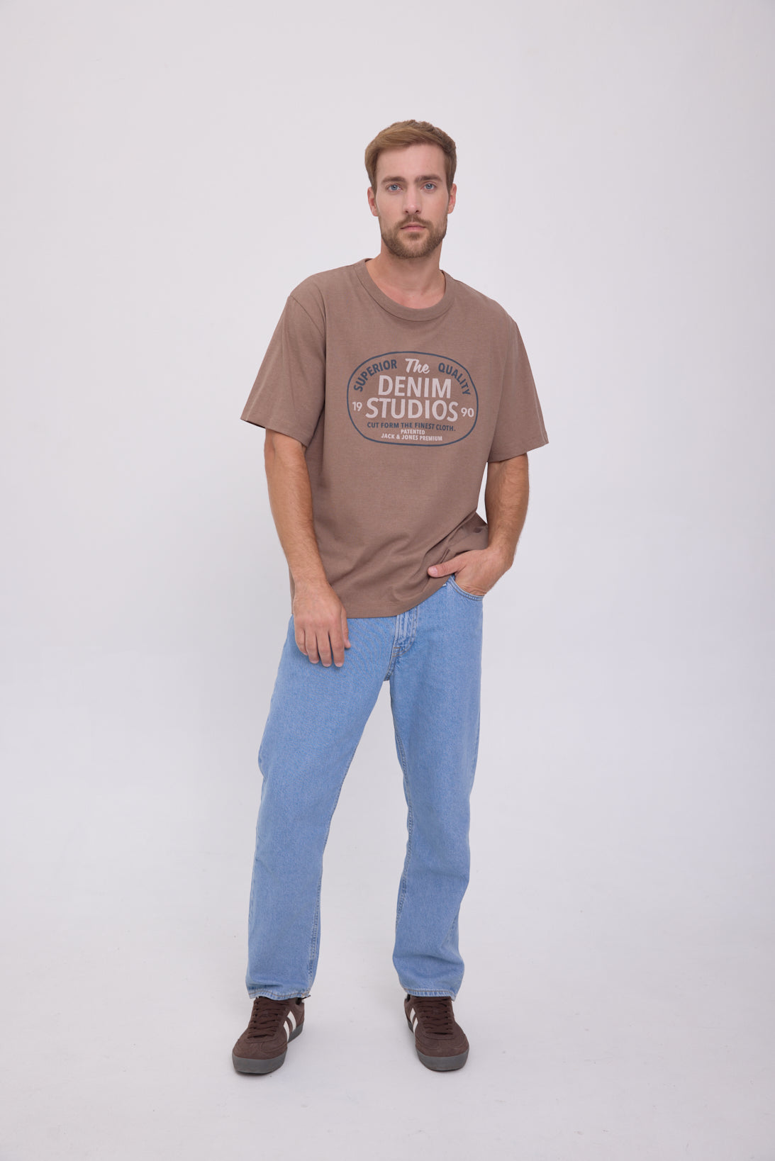 CAMISETA RASHFORD  - Walnut Detail:MELANGE