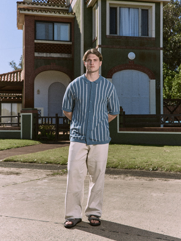 Product POLO EMIL - Oceanview Stripes:w. Cloud Dancer stripes - Image 1