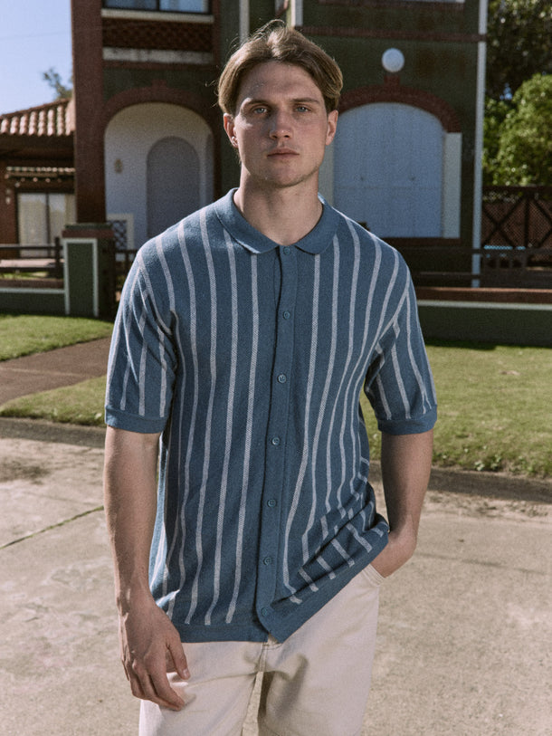 Product POLO EMIL - Oceanview Stripes:w. Cloud Dancer stripes - Image 2