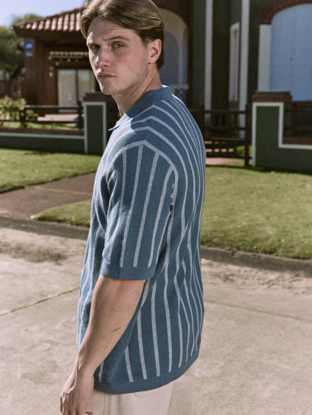 Product POLO EMIL - Oceanview Stripes:w. Cloud Dancer stripes - Image 10