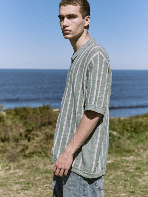 Product POLO EMIL - Iceberg Green Stripes:w. Cloud Dancer stripes - Image 10