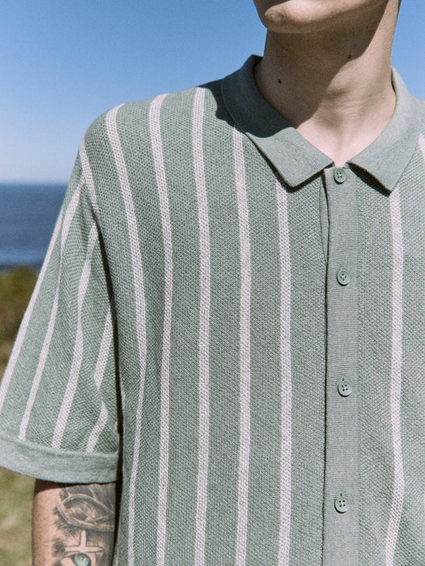 Product POLO EMIL - Iceberg Green Stripes:w. Cloud Dancer stripes - Image 11