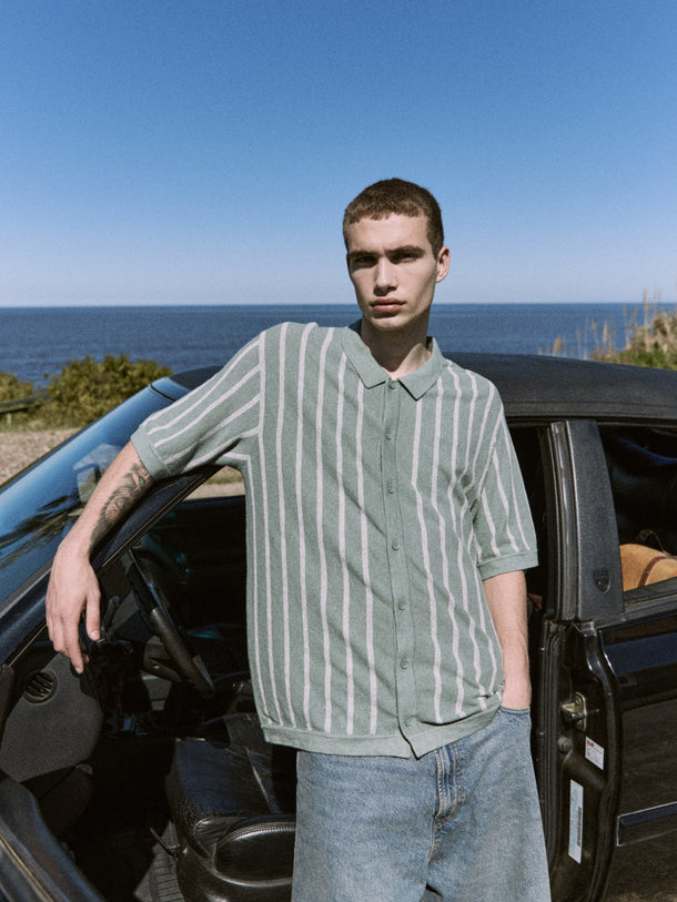 Product POLO EMIL - Iceberg Green Stripes:w. Cloud Dancer stripes - Image 12