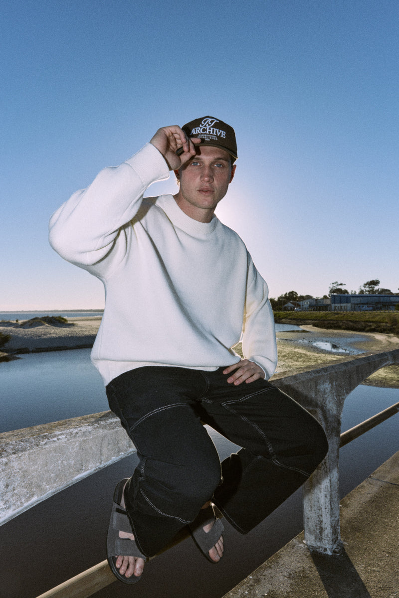 SWEATER OVERSIZE TEJIDO KOBE - Sea Salt