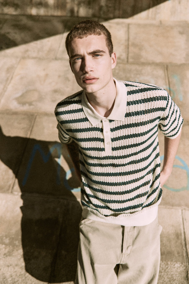 Product POLO COHEN-Cloud Dancer Stripes:BOTANICAL GARDEN - Image 1