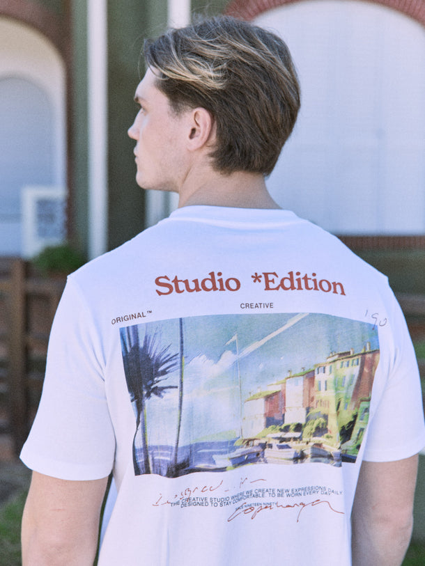 Product CAMISETA SPLIT PAINTING - Bright White - Image 1