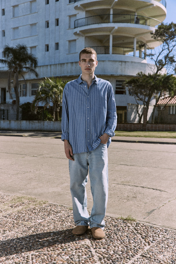 Product CAMISA DE LINO LIAM-Coronet Blue Fit:COMFORT FIT - Image 2