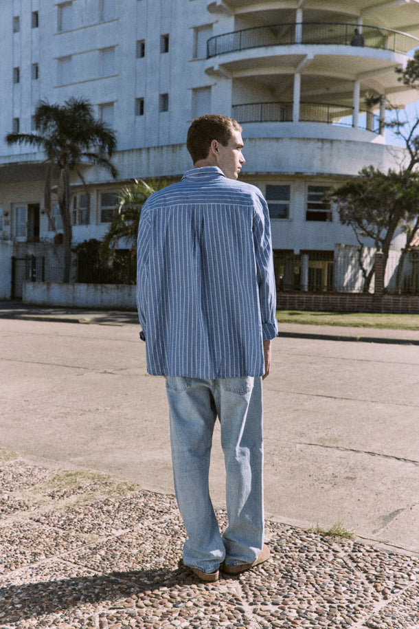 Product CAMISA DE LINO LIAM-Coronet Blue Fit:COMFORT FIT - Image 6
