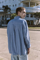 CAMISA DE LINO LIAM-Coronet Blue Fit:COMFORT FIT