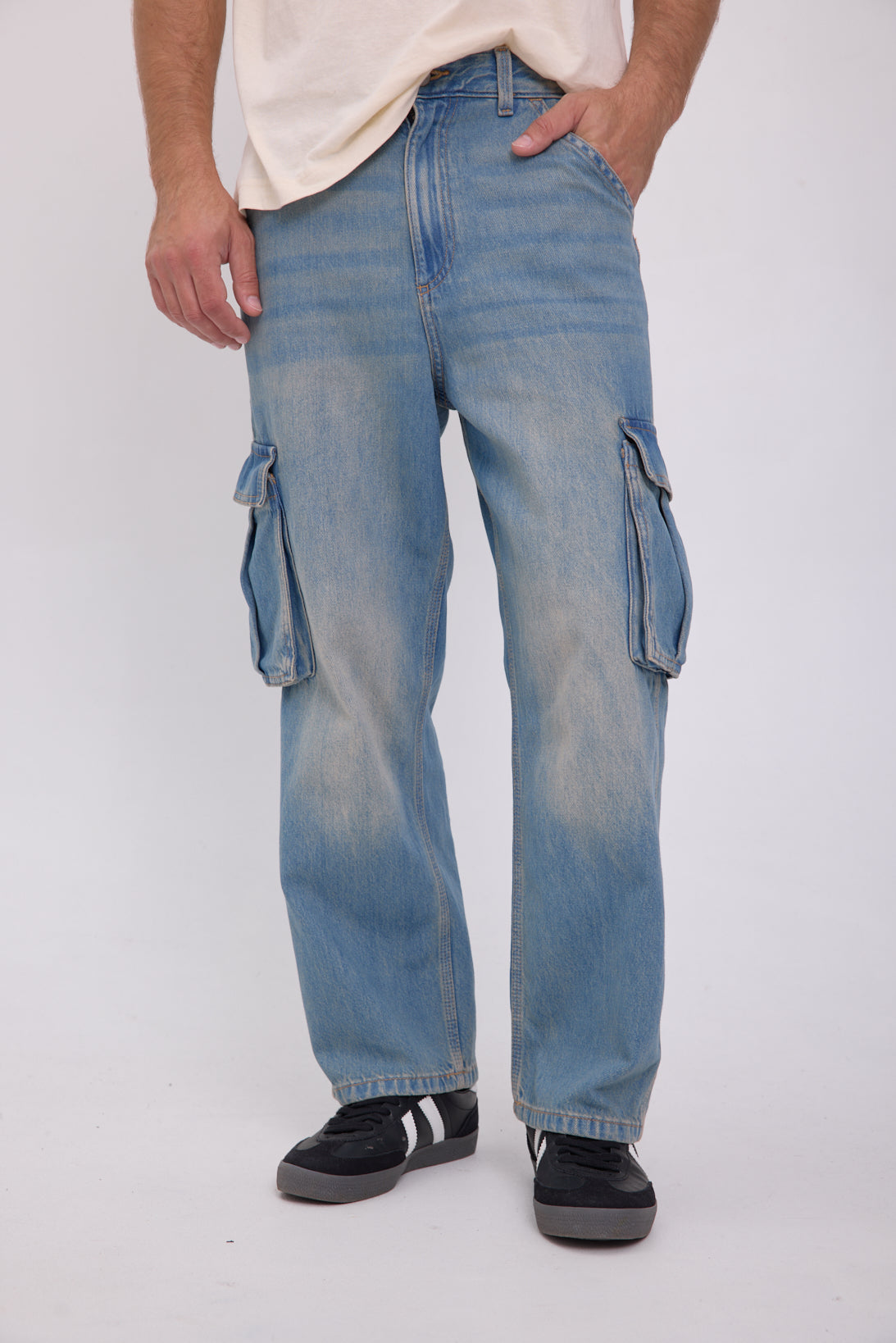 JEAN ALEX CARGO 314 - Blue Denim