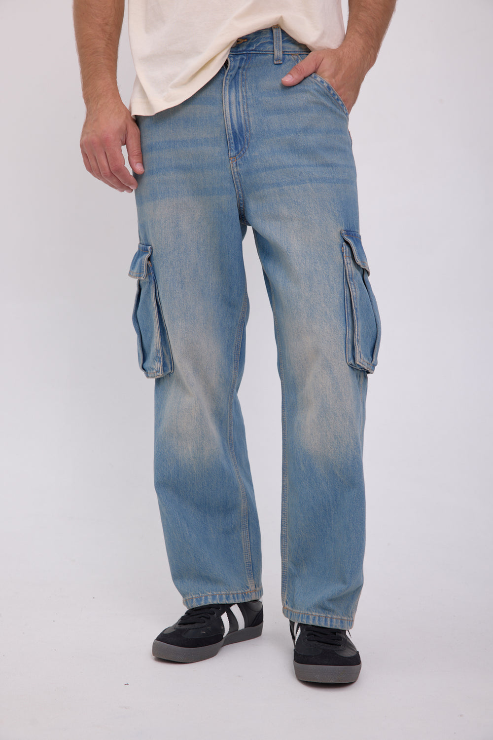 JEAN ALEX CARGO 314 - Blue Denim