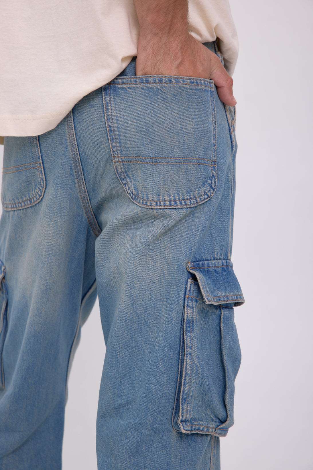 JEAN ALEX CARGO 314 - Blue Denim