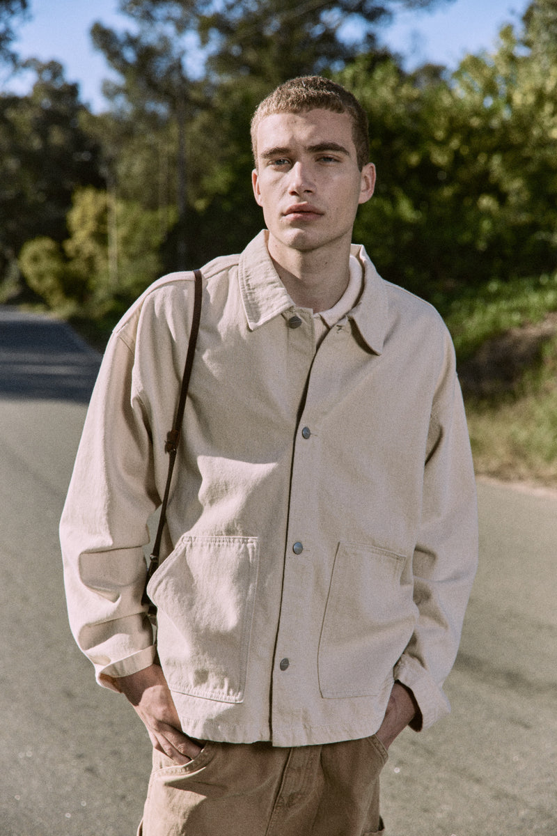 CAMISA DE DENIM BOXY-Raw Cotton