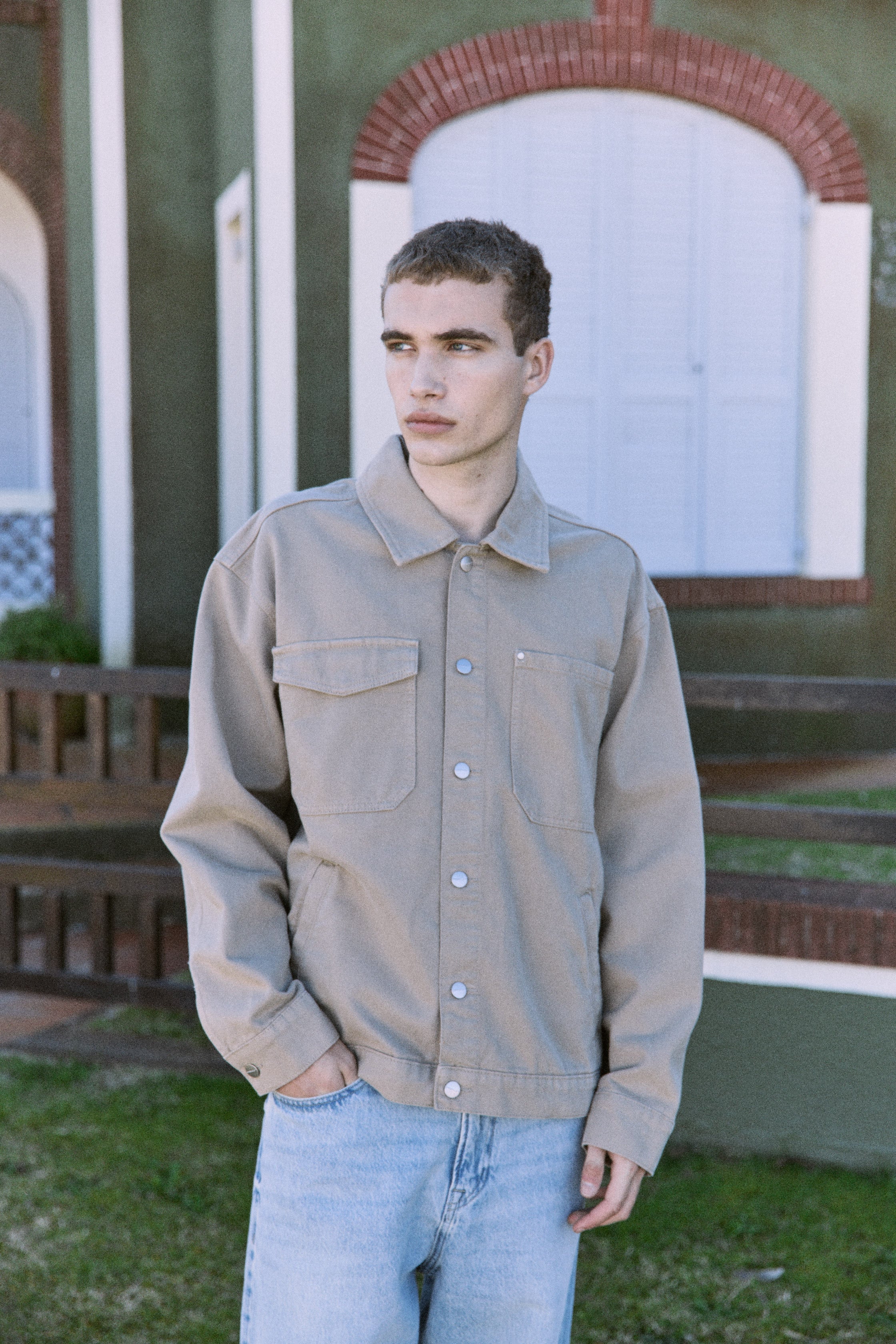 CAMPERA DE DENIM BELLAGIO-Silver Sage