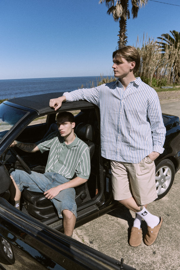 Product SHORT CHINO PORTER-Silver Lining - Image 1