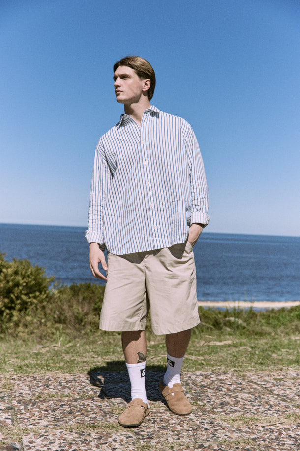 Product SHORT CHINO PORTER-Silver Lining - Image 3